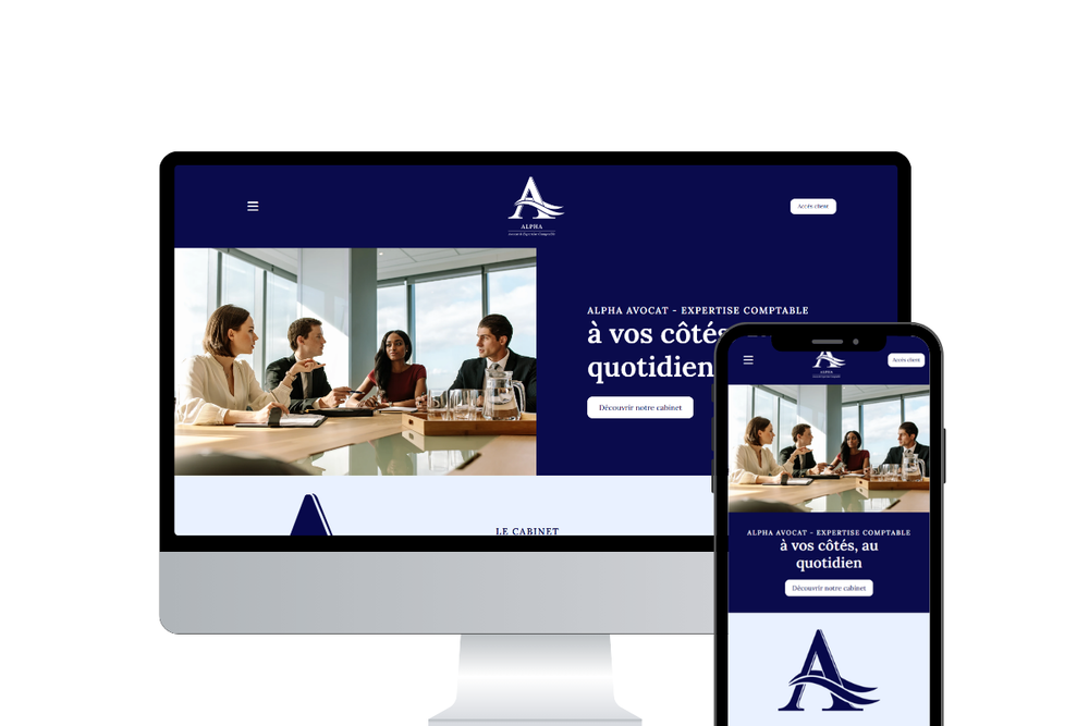 visuel site internet format bureau et mobile